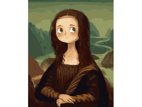 Mona Lisa aus einem Märchen 40x50 cm malen nach zahlen