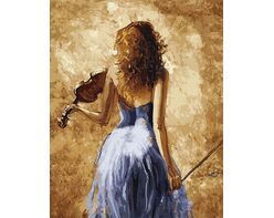 Violinist 40cm*50cm (Ohne Rahmen)