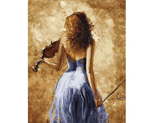 Violinist 40cm*50cm (Ohne Rahmen)