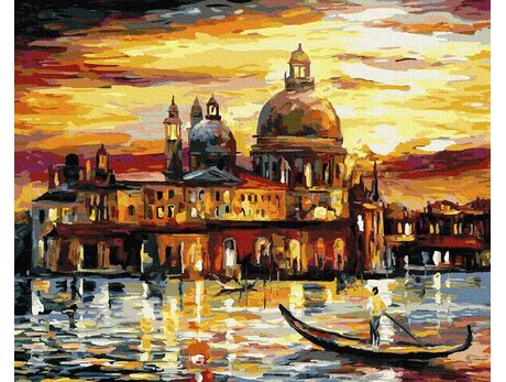 Der goldene Himmel von Venedig 40cm*50cm (Ohne Rahmen) malen nach zahlen