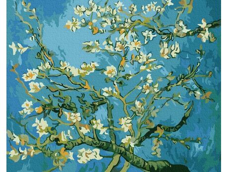 Mandelblüte, Van Gogh 40cm*50cm (Ohne Rahmen) malen nach zahlen