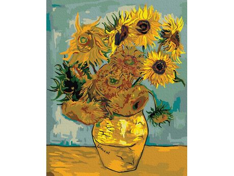 Sonnenblumen (Van Gogh) 40cm*50cm (Ohne Rahmen) malen nach zahlen