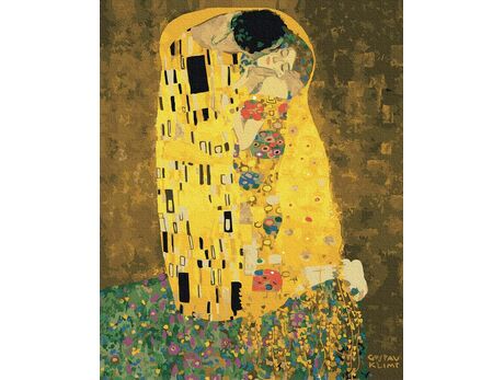 Kuss (Gustav Klimt) 40cm*50cm (Ohne Rahmen) malen nach zahlen