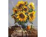 Ein Blumenstrauß aus Sonnenblumen 40cm*50cm (Ohne Rahmen) malen nach zahlen