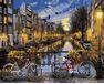 Nacht in Amsterdam 40cm*50cm (Ohne Rahmen) malen nach zahlen