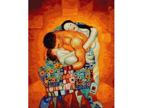 Die Familie (Gustav Klimt) 40cm*50cm (Ohne Rahmen) malen nach zahlen