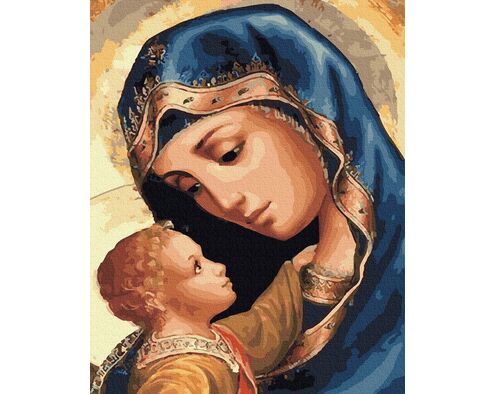 Jungfrau Maria und Jesus 40cm*50cm (Ohne Rahmen)