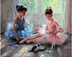 Charmante Ballerinas 40cm*50cm (Ohne Rahmen)