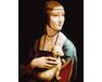 Dame mit Hermelin. Leonardo da Vinci 40cm*50cm (Ohne Rahmen) malen nach zahlen