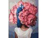 Charmante Frau mit dem Blumenkopf 40cm*50cm (Ohne Rahmen) malen nach zahlen