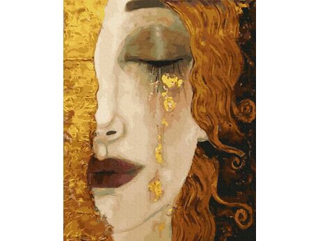 Goldene Tränen 40cm*50cm (Ohne Rahmen) malen nach zahlen