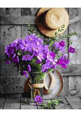 Lilane Blumen 40cm*50cm (Ohne Rahmen)