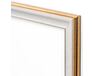 Bilderrahmen für 40x50cm Leinwand gebleichte Eiche mit Gold 7758 rahmen