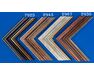 Bilderrahmen für 40x50cm Leinwand  dunkles Holz mit Gold 7925 rahmen