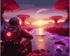 Auf dem Mars 40x50 cm