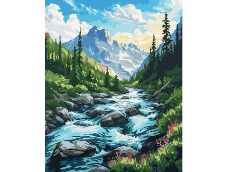 Zakopane gezeichnet 40x50 cm malen nach zahlen