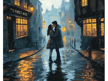 Erster Kuss 40x50 cm malen nach zahlen