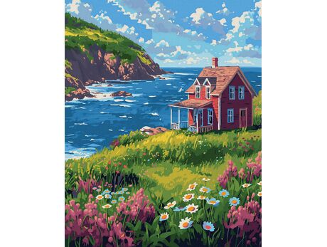 Der Himmel als Erweiterung des Meeres 40x50 cm malen nach zahlen