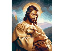 Jesu Schafe 40x50 cm