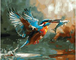 Wasserjagd 40x50 cm