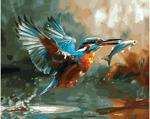 Wasserjagd 40x50 cm