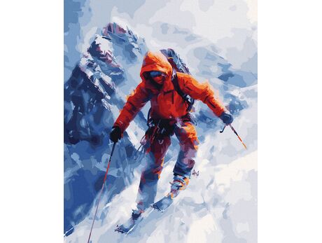 Adrenalin auf der Piste 40x50 cm malen nach zahlen