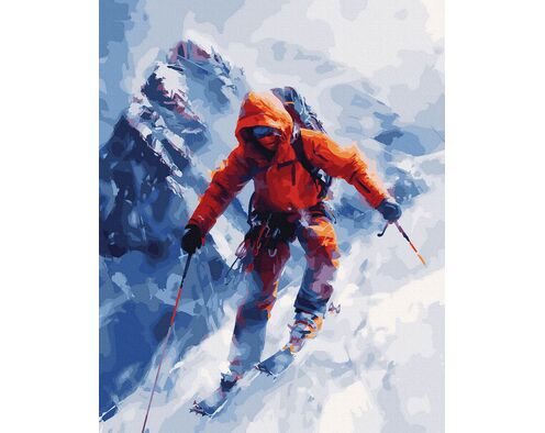 Adrenalin auf der Piste 40x50 cm