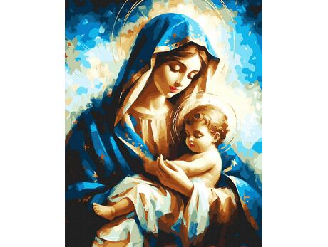 Schöne Maria 50x65 cm malen nach zahlen