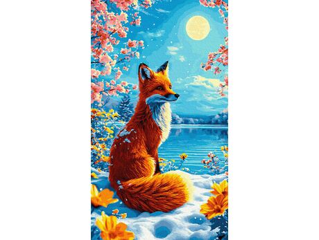 Waldgeschichte 40x70 cm malen nach zahlen