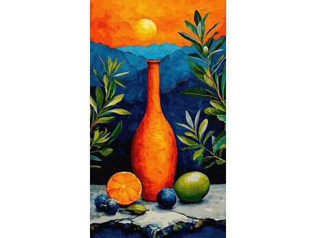 Zwischen Wasser und Himmel 40x70 cm malen nach zahlen