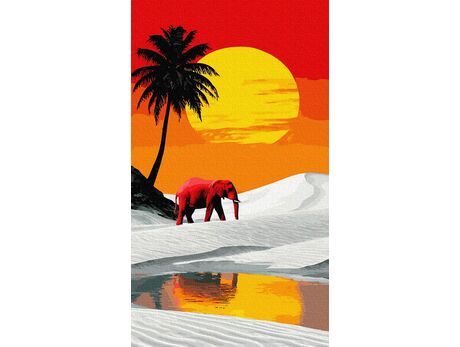 Im warmen Glanz 40x70 cm malen nach zahlen