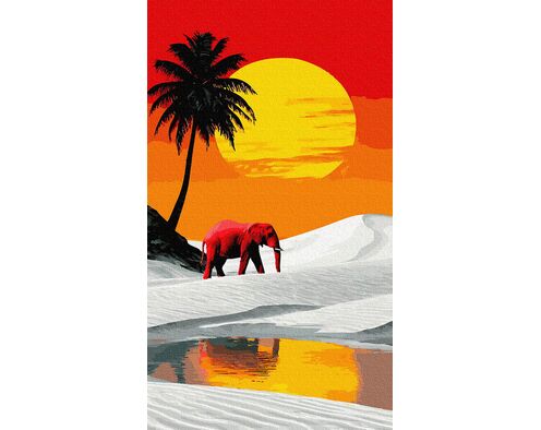 Im warmen Glanz 40x70 cm