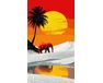 Im warmen Glanz 40x70 cm malen nach zahlen