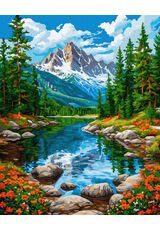 Im Land aus Felsen und Himmel 40x50 cm