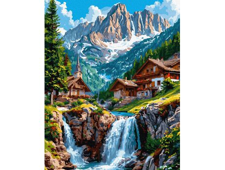 Fallender Himmel 40x50 cm malen nach zahlen