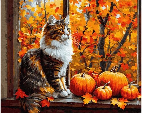 Wächter der Herbstschatten 40x50 cm