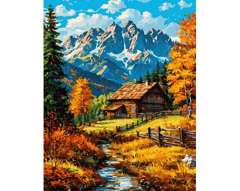 Zwischen rostbraunen Hügeln 40x50 cm