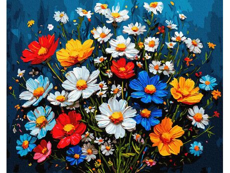 Blühende Dunkelheit 40x50 cm malen nach zahlen