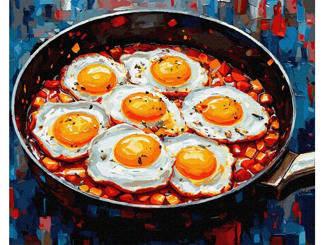 Die Kunst, Gefühle zu braten 40x50 cm malen nach zahlen