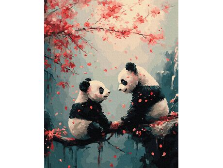 Gehalten im Gleichgewicht 40x50 cm malen nach zahlen