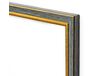 Bilderrahmen für 40x50cm Leinwand helles, gealtertes Holz mit Gold 2004 rahmen