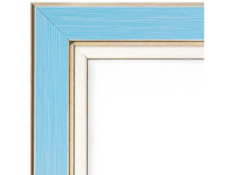 Bilderrahmen für 40x50cm Leinwand Hellblaues Holz mit Gold 2011 rahmen Bilderrahmen für 40x50cm Leinwand Hellblaues Holz mit Gold 2011 rahmen