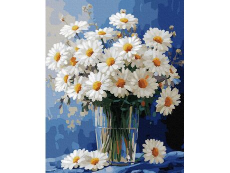 Gänseblümchen am Himmel 40x50 cm malen nach zahlen