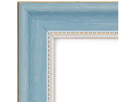 Bilderrahmen für 40x50cm Leinwand türkis mit Gold 2479 rahmen
