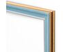 Bilderrahmen für 40x50cm Leinwand türkis mit Gold 2479 rahmen