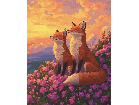Fuchs Reflexionen 40x50 cm malen nach zahlen
