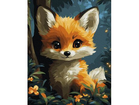 Magischer kleiner Fuchs 40x50 cm malen nach zahlen