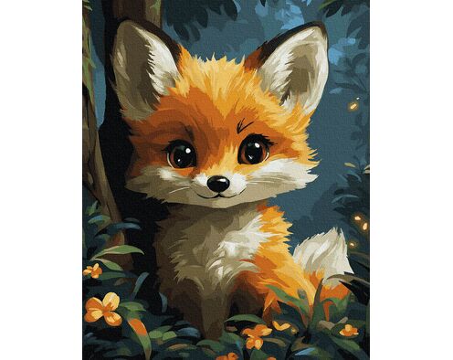 Magischer kleiner Fuchs 40x50 cm