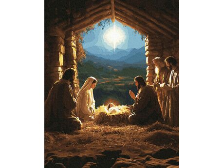 Im heiligen Licht 40x50 cm malen nach zahlen