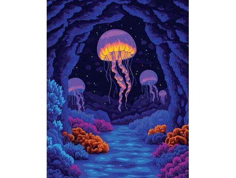 Versunken in Träumen 40x50 cm malen nach zahlen
